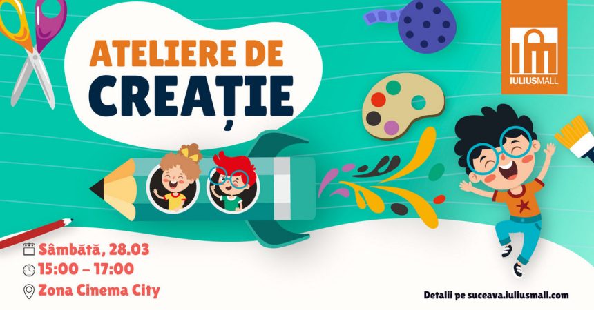 Atelierele de creatie se ntorc la Iulius Mall Suceava un weekend plin de imagination si spectacole de teatru pentru cei mici