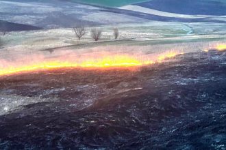 FOTO Flacari intense in ultimele ore in judetul Botosani Incendii in cinci localitati