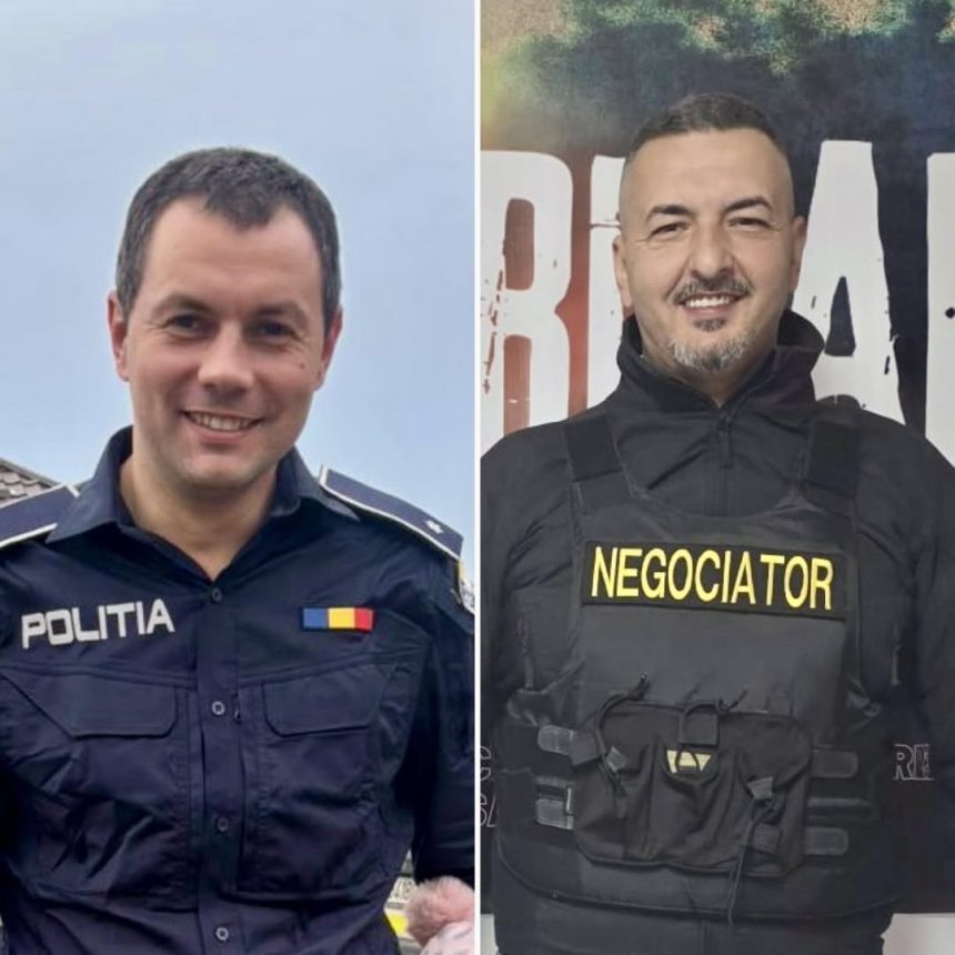 Acetia sunt cei doi policisti din Botosani care au salvat in aceasta dimineata viata unui tanar din Dorohoi