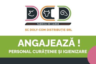Anunt de recrutare Doly Com Distributie Botosani angajeaza personal pentru curatenie si igienizare