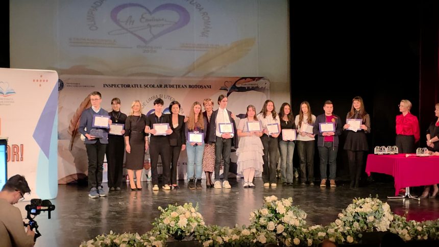 FOTO Elita Romaniei Acesia sunt elevii premiai la Botosani la Olimpiada Nationala de Limba Romana