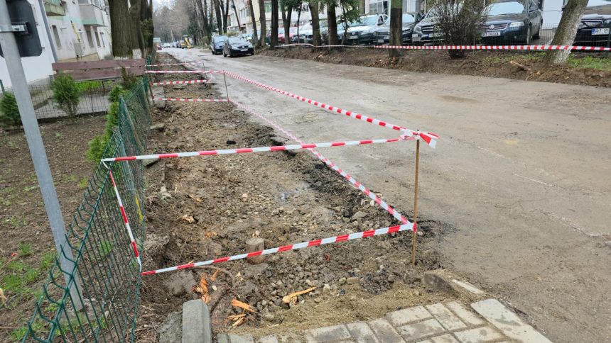 FOTO Lucrari pe o strada din Botosani Atenie soferi se va institui sens unic