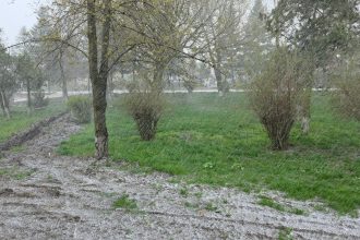 FOTO Zapada mieilor la Botosani Astazi a nins in mai multe zone ale judetului