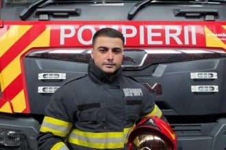 Un student de la Scoala de Pompieri primul care a intervenit la un incendiu periculos in judetul Botosani