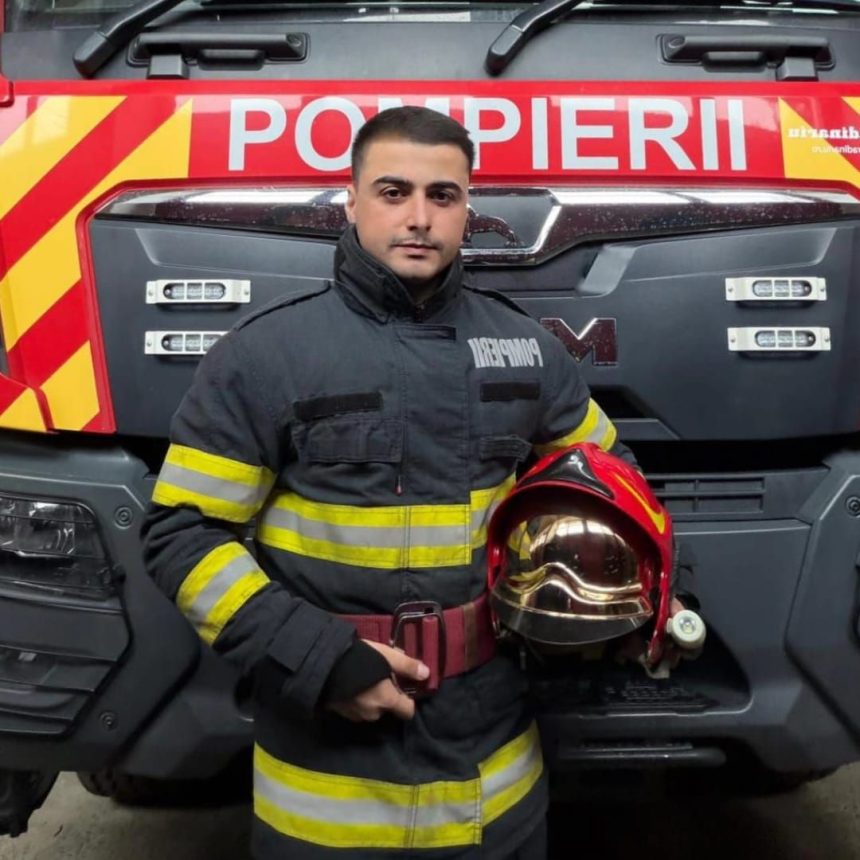 Un student de la Scoala de Pompieri primul care a intervenit la un incendiu periculos in judetul Botosani