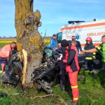 foto accident tragic o tanara a decedat dupa ce masina in care se afla a lovit un copac cu 130 km h