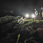 Accident Un sofer din Botosani a rasturnat BMW ul pe drumul national DN 18