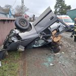 Accident in judetul Botosani Un barbat s a rasturnat cu masina fiind sub influenta alcoolului