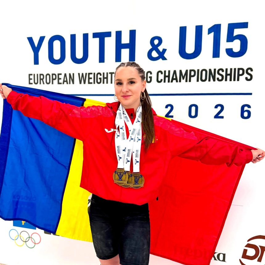 Botosaneanca Maia Andrei dupa ce a castigat trei medalii de aur la Campionatele Europene de Haltere Doar eu si antrenorii mei stim cat de mult am muncit si cat de mult mi am dorit aceste medalii
