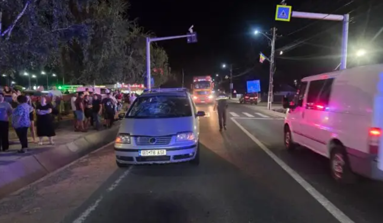 FOTO Accident provocat de un sofer din Botosani A lovit un barbat tata a doi copii