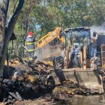 FOTO incendiu in judetul Botosani Un depozit de furaje a fost cuprins de flacari
