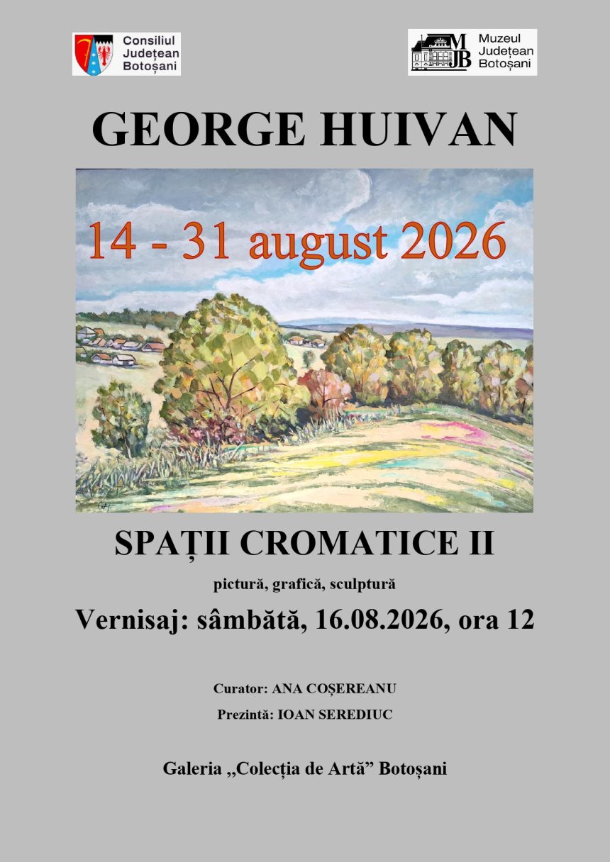 George Huivan isi prezinta lucrarile la Galeria Colecia de Arta