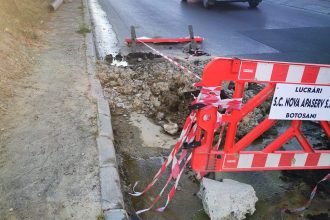 O alt avarie pe o strad din Botosani Comunicat al societii Nova Apaserv SA