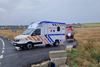VIDEO Nou nascut in varsta de doar opt zile din Botosani in stare grava preluat de urgenta astazi de elicopterul SMURD