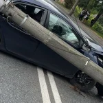 Accident cu două victime. O mașină a intrat într-un stâlp