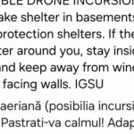 Alertă Ro-Alert la Botoșani, din cauza dronelor