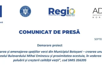 Culoar verde pe Bulevardul Mihai Eminescu din Botoșani pentru reducerea poluării