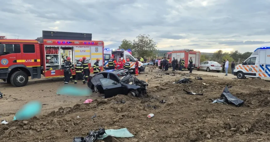 Fetiță de 8 ani, moartă în accidentul de pe DJ208L. Era în BMW-ul intrat sub tir