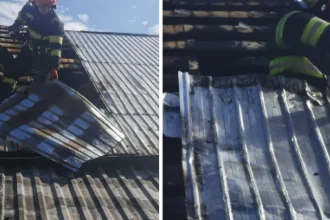 Gospodărie din Botoșani cuprinsă de flăcări din cauza unei oale uitate pe aragaz
