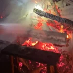 Incendiu izbucnit noaptea trecută într-o gospodărie din Botoșani