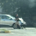 Mașini distruse într-o intersecție din Botoșani