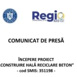 Proiect „Construire hală reciclare beton” demarat de Promenada Rooftop SRL Botoșani