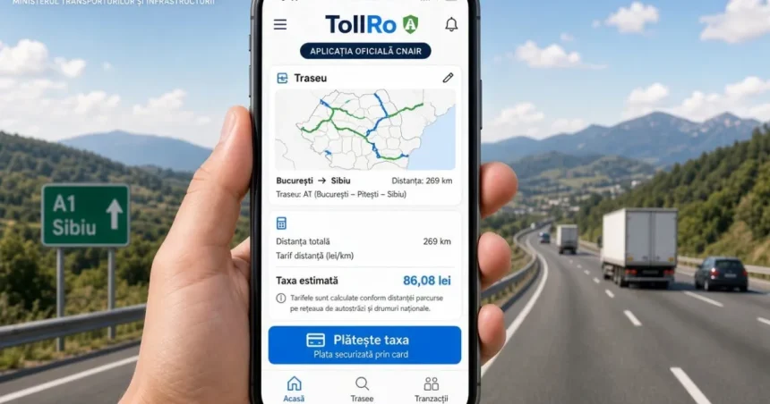 Șoferi, atenție! Rovinieta și taxele de drum se plătesc doar prin TollRo de la 1 octombrie