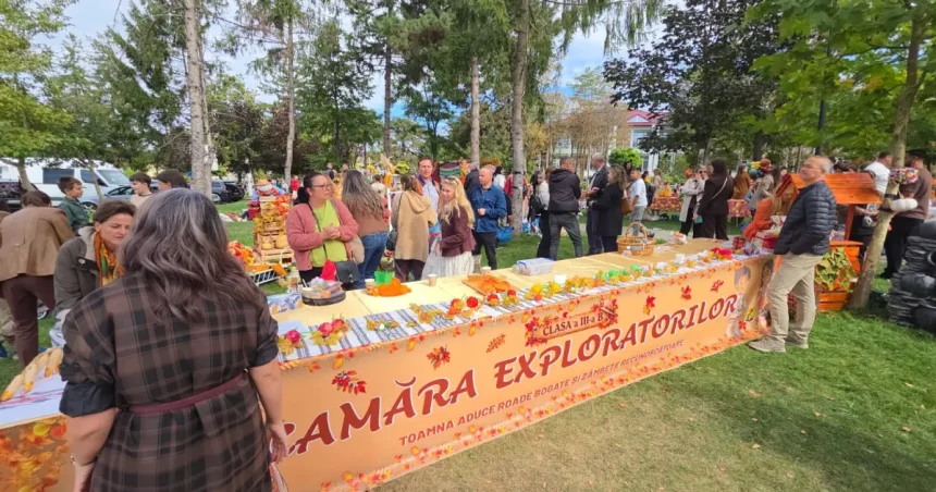 Târgul Toamnei a transformat parcul Liceului Pedagogic Nicolae Iorga într-un decor de basm