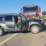 Accident cu victime la Botoșani! Două mașini s-au ciocnit pe drumul european E58