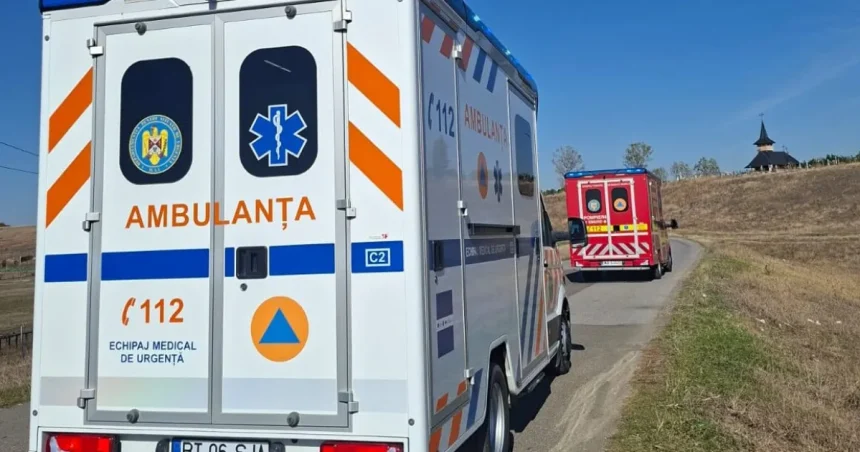 Accident la Botoșani: un copil de trei ani, în stare gravă, lovit de o mașină în curte