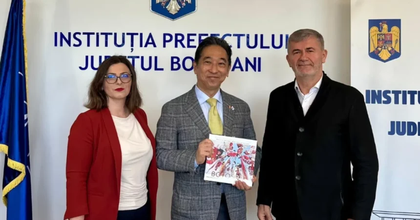 Ambasadorul Japoniei, în Botoșani. Discuții despre afaceri în agricultură