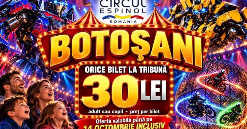 Circul Espinol aduce la Botoșani spectacolul Evolution și un proiect educațional