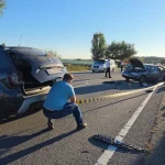Mașina unei firme de construcții, implicată în accidentul de la Vlădeni. Șofer rănit
