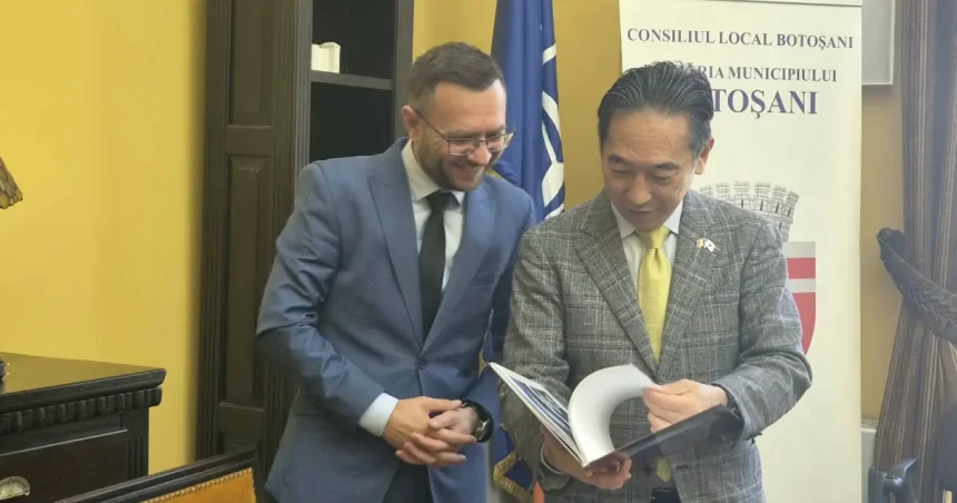 Primarul din Botoșani, vizitat de ambasadorul Japoniei. Subiectele discutate