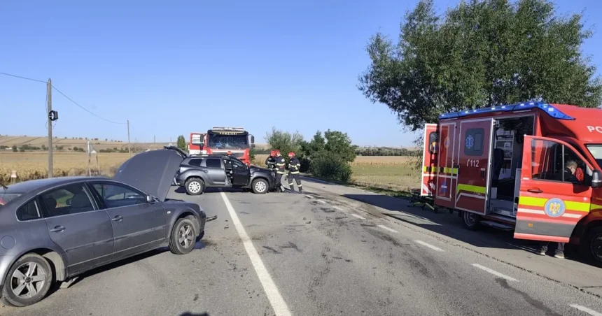 Tânăr de 25 de ani rănit într-un accident la Botoșani. Două mașini avariate
